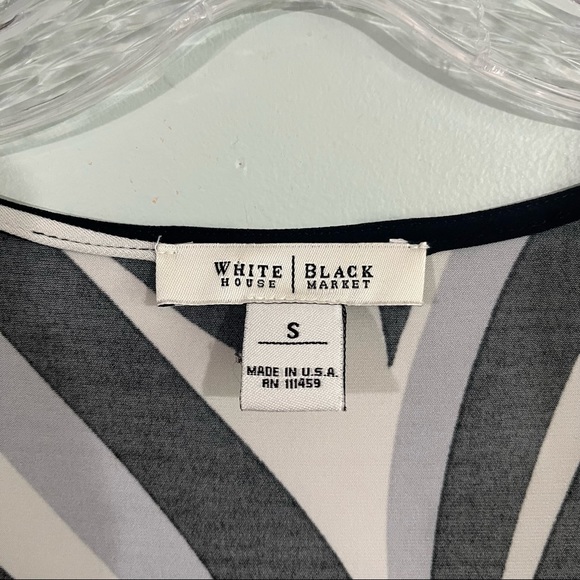White House Black Market size small abstract pattern dress - Picture 4 of 9